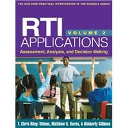 RTI Applications, Volume 2 Assessment, Analysis, and Decision Making