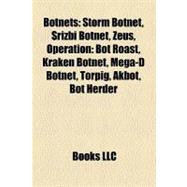 Botnets : Storm Botnet, Srizbi Botnet, Zeus, Operation