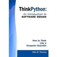 Think Python: an Introduction to Software Design