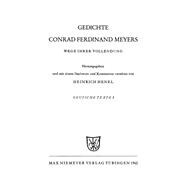 Gedichte Conrad Ferdinand Meyers