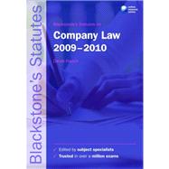 Blackstone's Statutes on Company Law 2009-2010