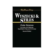 Color Science Concepts and Methods, Quantitative Data and Formulae,9780471399186