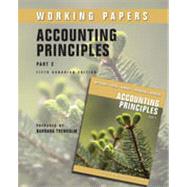 Accounting Principles, Fifth Canadian Edition, Part 2 Working Papers