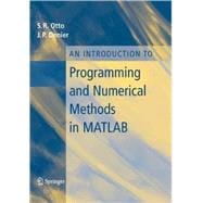 An Introduction To Programming And Numerical Methods In Matlab