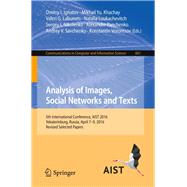 Analysis of Images, Social Networks and Texts