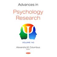 Advances in Psychology Research. Volume 143