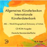 Allgemeines Kunstlerlexikon - Internationale Kunstlerdatenbank,9783598409226