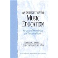 An Orientation to Music Education Structural Knowledge for Music Teaching