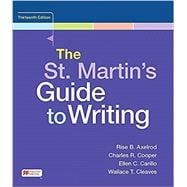 The St. Martin's Guide to Writing,9781319249229