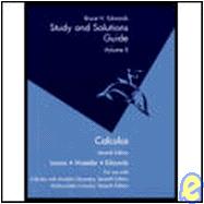 Student Solutions Guide, Volume 2 for Larson’s Calculus, 7th