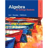 Algebra for College Students plus MyLab Math -- Access Card Package