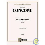Fifty Lessons Opus 9 for High Voice