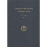 Memoirs of the American Academy in Rome 2017