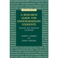 A Research Guide for Undergraduate Students: English and American Literature