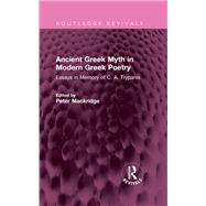 Ancient Greek Myth in Modern Greek Poetry