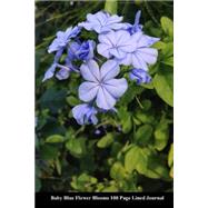Baby Blue Flower Blooms Lined Journal
