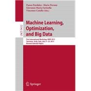 Machine Learning, Optimization, and Big Data