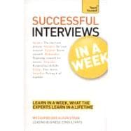 Successful Interviews in a Week