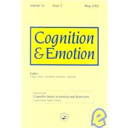 Cognitive Biases in Anxiety and Depression: A Special Issue of Cognition and Emotion