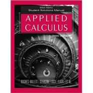 Applied Calculus, Student Solutions Manual , 3rd Edition