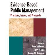 Evidence-Based Public Management