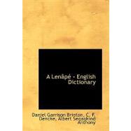 A Lenape - English Dictionary