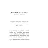 Journal for the Evangelical Study of the Old Testament