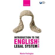 Introduction to the English Legal System 2015-2016
