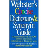 Webster's Concise Dictionary and Synonym Guide