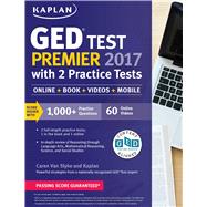 Kaplan GED Test Premier 2017 With 2 Practice Tests, Online Acess