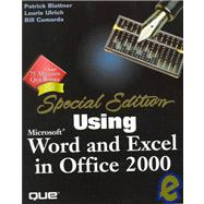 Using Microsoft Word and Excel in Office 2000