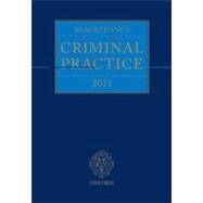 Blackstone's Criminal Practice 2011 (book & CD-ROM pack with all supplements)