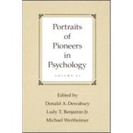 Portraits of Pioneers in Psychology: Volume VI