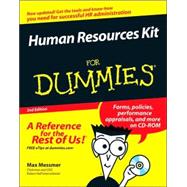Human Resources Kit For Dummies<sup>®</sup>, 2nd Edition