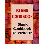 Blank Cookbook