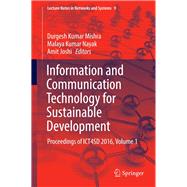 Information and Communication Technology for Sustainable Development