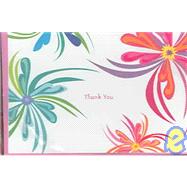 Funky Flora Thank You Cards : Light