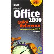 Microsoft Office 2000 Quick Reference