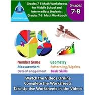 Math Worksheets for Middle School and Intermediate Students Grades 7-8