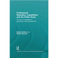 Professional Education, Capabilities and the Public Good: The role of universities in promoting human development