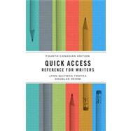 Quick Access: Reference for Writers, Fourth Canadian Edition