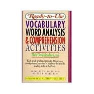 Ready-to-Use Vocabulary, Word Analysis and Comprehension Activities : Third Grade Reading Level