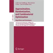 Approximation, Randomization, and Combinatorial Optimization. Algorithms and Techniques : 14th International Workshop, APPROX 2011, and 15th International Workshop, RANDOM 2011, Princeton, NJ, USA, August 17-19, 2011, Proceedings