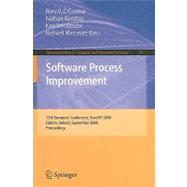 Software Process Improvement: 15th European Conference, EuroSPI 2008 Dublin, Ireland, September 3-5, 2008 Proceedings