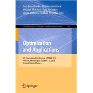Optimization and Applications