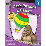Math Puzzles & Games, Grade 2