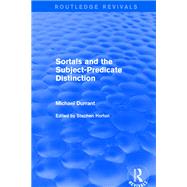 Sortals and the Subject-predicate Distinction 2001