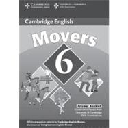 Cambridge Young Learners English Tests 6 Movers Answer Booklet: Examination Papers from University of Cambridge ESOL Examinations