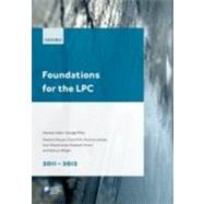 Foundations for the LPC 2011-2012