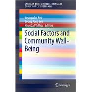 Social Factors and Community Well-being